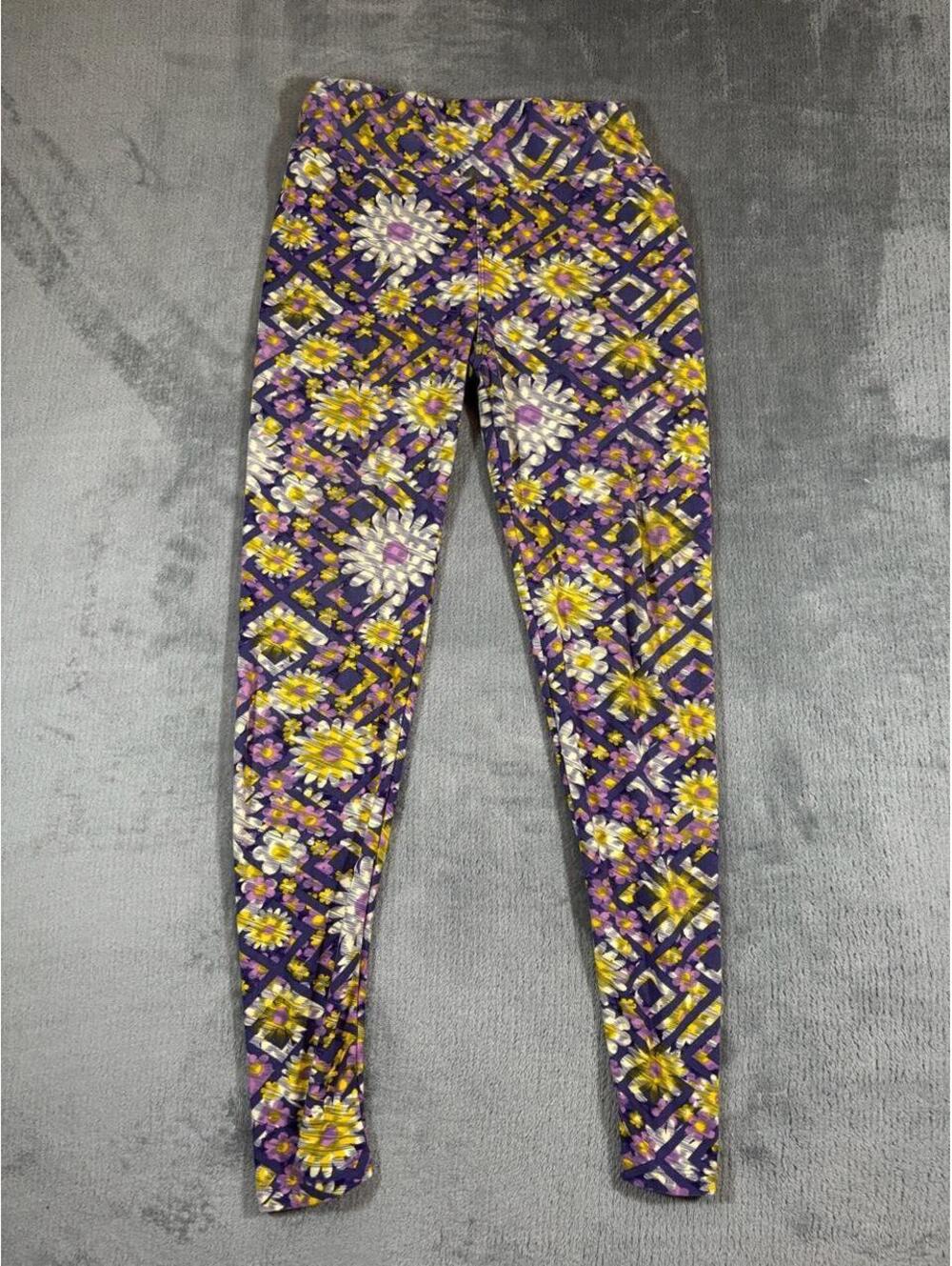 LuLaRoe Women's Multi and Purple Legging